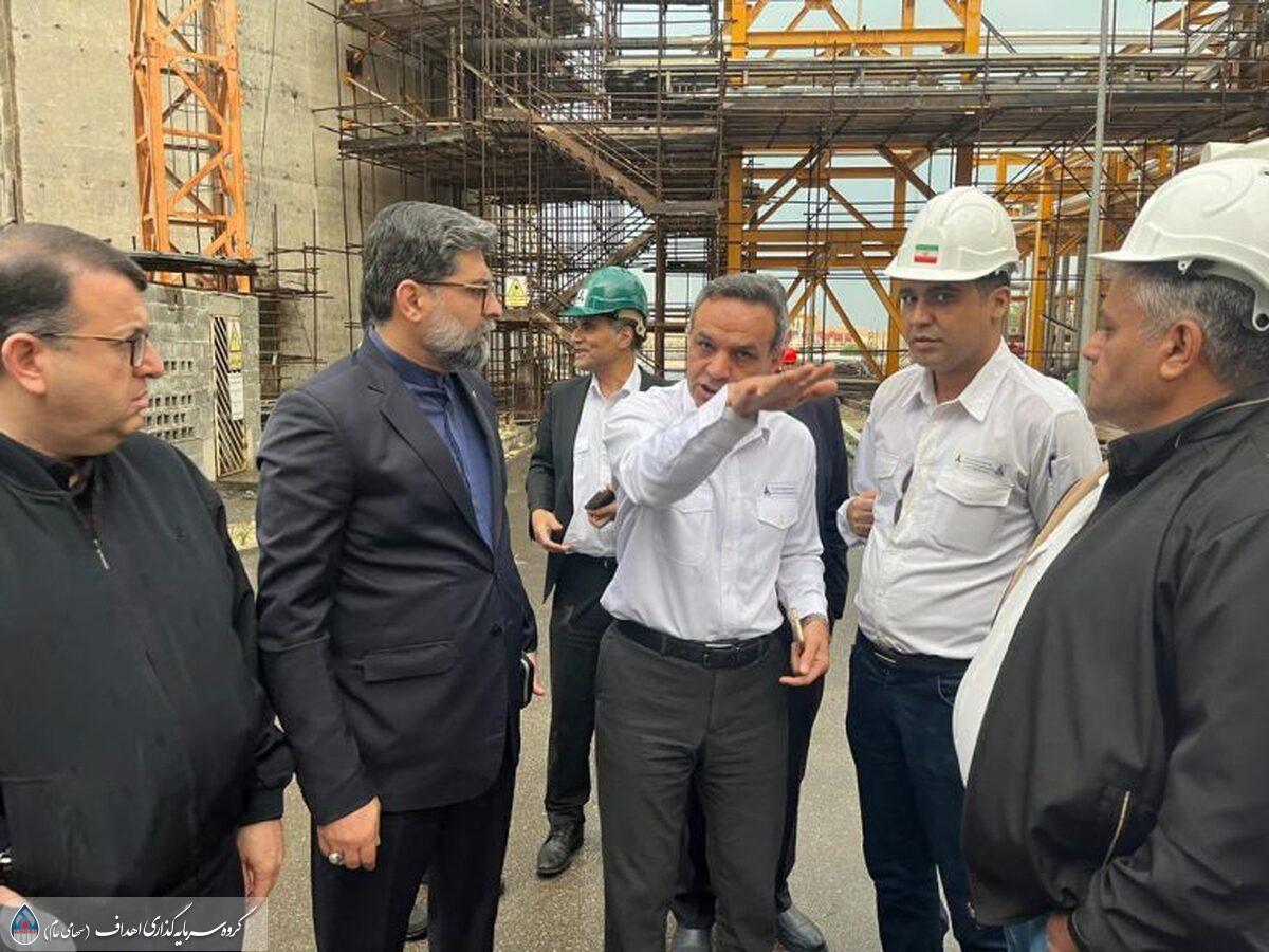 بازدید معاون صمت از فاز ۱۴ پارس جنوبی/ تأکید بر نقش تأسیسات دریایی در پایداری شبکه انرژی کشور
