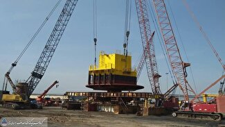 مونتاژ موفقیت‌آمیز دومین گوی شناور صادراتی جاسک در یارد خرمشهر 